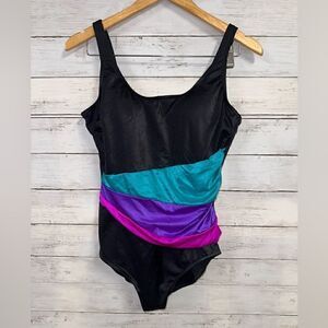 VINTAGE Maillot Ballex One-Piece Swimsuit Size 16